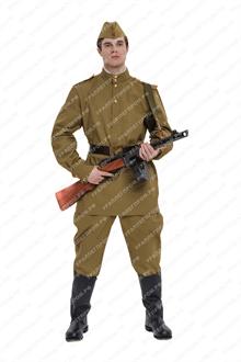 Костюм рядового солдата времен ВОВ 1943 г. с погонами